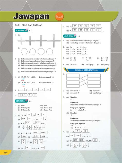 Jawapan Buku Oppa Matematik Tingkatan 2 Image