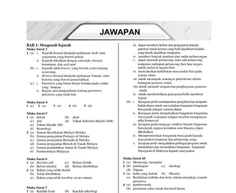 Jawapan Modul Aktiviti Sejarah Tingkatan 4 Image